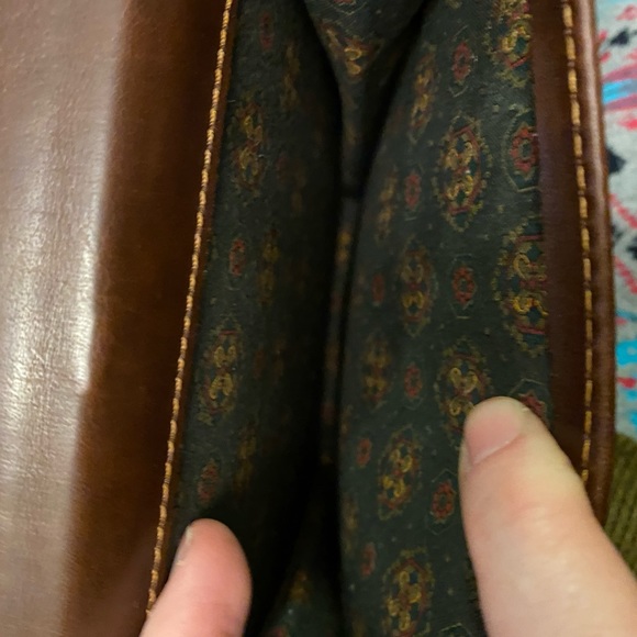 Vintage 1980’s RALPH LAUREN brown leather crossbody wallet - Picture 13 of 14